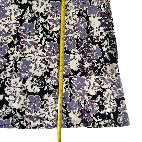 J.Jill Floral Wearever Collection Long Sleeve Dress Purple Size XL - Picture 8 of 8